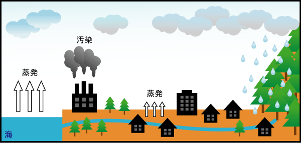 水の汚染